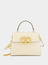 Valentino Garavani Ivory Vsling Jewelled Small Handbag