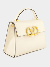Valentino Garavani Ivory Vsling Jewelled Small Handbag