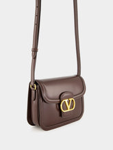 Valentino Garavani Oak Brown 9to5 Leather Shoulder Bag