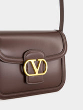 Valentino Garavani Oak Brown 9to5 Leather Shoulder Bag