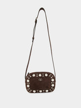 Valentino Garavani Brown Nellcôte Studded Crossbody Bag