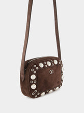 Valentino Garavani Brown Nellcôte Studded Crossbody Bag