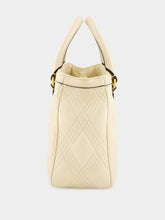 Valentino Garavani Butter White Quiltie Double Handle Bag