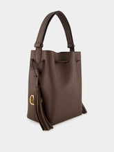 Valentino Garavani Brown So Seau Leather Drawstring Bag