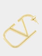 Valentino Garavani VLogo Signature Earrings Gold Brass