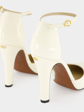 Valentino Garavani Ivory High-Heel Ankle Strap Sandals