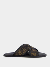 Fendi FF Jacquard Fabric Slides