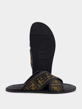 Fendi FF Jacquard Fabric Slides