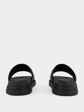 Fendi Black and Grey FF Jacquard Slide Sandals