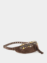 Valentino Garavani Brown Nellcôte Suede Belt Bag with Studs