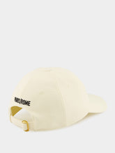 Valentino Garavani Ivory Cap Chez Valentino with Black Logo