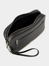 Valentino Garavani Black Leather Pouch with VLogo Signature