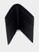 Valentino Garavani Black Grain Leather VLogo Card Holder