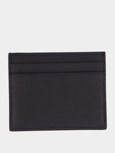 Valentino Garavani Black Grain Leather VLogo Card Holder