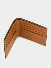 Valentino Garavani Selleria Brown Leather Bifold Wallet with Rockstuds