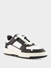 Valentino Garavani Black Freedots Calfskin Low-Top Sneaker