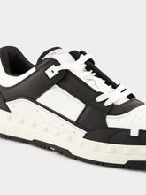 Valentino Garavani Black Freedots Calfskin Low-Top Sneaker