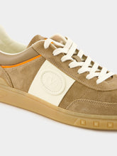 Valentino Garavani Khaki and Ivory Upvillage Low-Top Sneaker