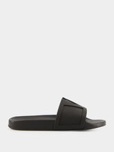 Valentino Garavani Black Vlogo Poolside Slides