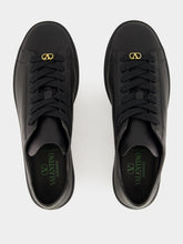 Valentino Garavani Black Royco Trainer in Nappa Calfskin