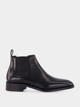 Black Calfskin Chelsea Ankle Boots