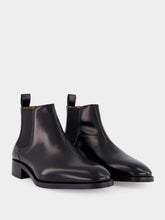 Valentino Garavani Black Calfskin Chelsea Ankle Boots