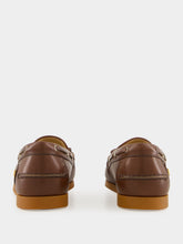 Valentino Garavani Bark Brown Palm Avenue Boat Shoes