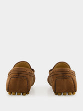 Valentino Garavani Bark Brown Driver Fastaway Loafers