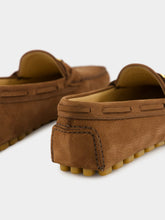 Valentino Garavani Bark Brown Driver Fastaway Loafers