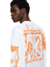 Off-White White City Nature Cotton Long-Sleeved Top