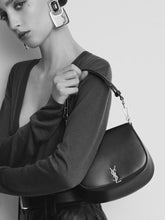 Saint Laurent Voltaire Top Handle Bag in Black Box Leather