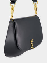 Saint Laurent Voltaire Top Handle Bag in Black Box Leather
