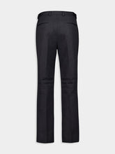 Gucci Dark Grey Wool Pants with Crease Detail