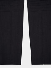 Gucci Dark Grey Wool Pants with Crease Detail