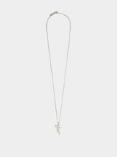 Saint Laurent Silver Shark Tooth Necklace