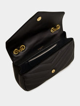 Saint Laurent Black Small Loulou Matelassé Chain Bag