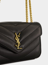 Saint Laurent Black Small Loulou Matelassé Chain Bag