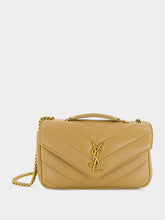 Saint Laurent Small Loulou Bag in Natural Tan Lambskin
