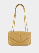 Saint Laurent Small Loulou Bag in Natural Tan Lambskin