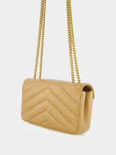Saint Laurent Small Loulou Bag in Natural Tan Lambskin