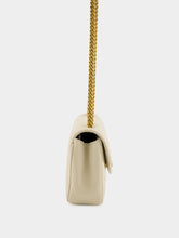 Saint Laurent Loulou Small Chain Bag in Blanc Vintage Matelassé