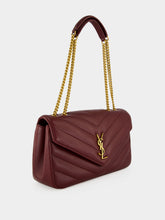 Saint Laurent Rouge Cabernet Loulou Medium Shoulder Bag