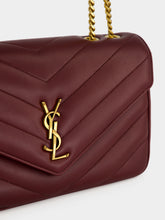Saint Laurent Rouge Cabernet Loulou Medium Shoulder Bag
