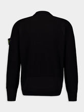 Stone Island Black Organic Cotton Crewneck Knit