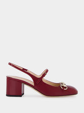 Gucci Rosso Ancora Patent Horsebit Pumps