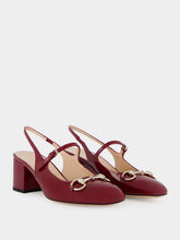 Gucci Rosso Ancora Patent Horsebit Pumps