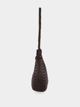 Dragon Diffusion Nova Luna Dark Brown Woven Leather Bag