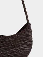 Dragon Diffusion Nova Luna Dark Brown Woven Leather Bag