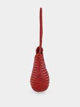 Dragon Diffusion Nova Luna Poppy Red Woven Leather Bag