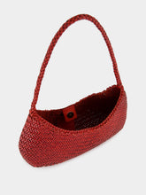 Dragon Diffusion Nova Luna Poppy Red Woven Leather Bag